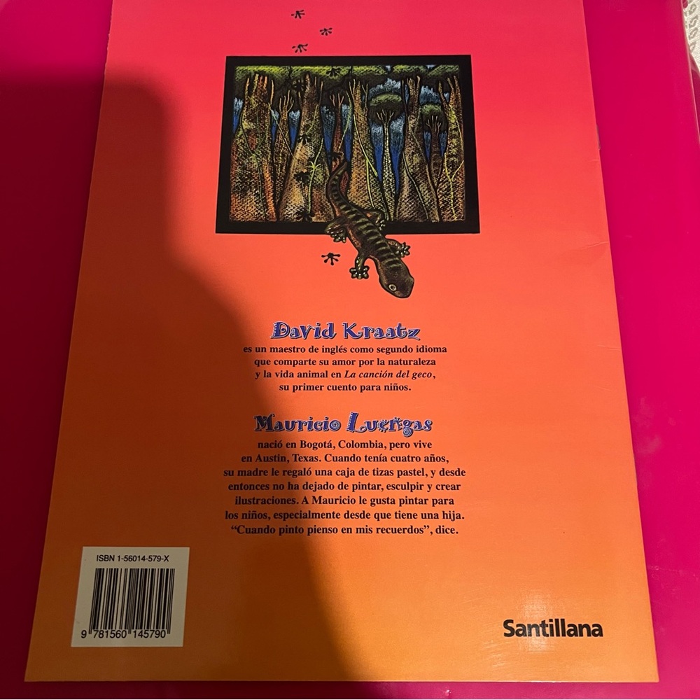 La Canción del Geco - Colorful Blue & Brown Reptile Book - Picture 2 of 4